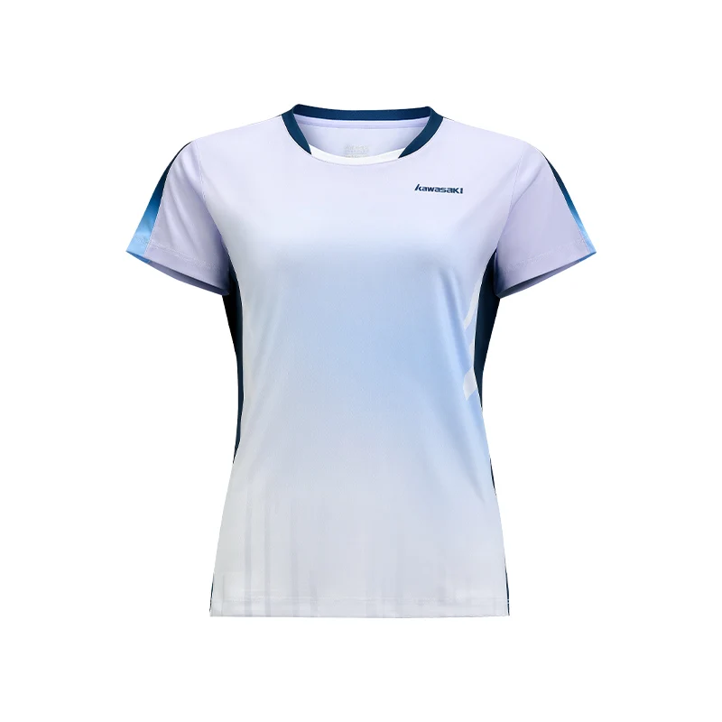 Kawasaki Women T-shirts Wear Soft Quick Drying Women's T-shirt Short-sleeved T-shirt Shorts Badminton Wear Uniforms Competition