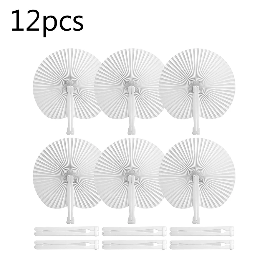 Paper Folding Fan Heart-Shaped Round Heart Wall Decoration Wedding Party Gift for Guests Anniversary Birthday Wedding DIY