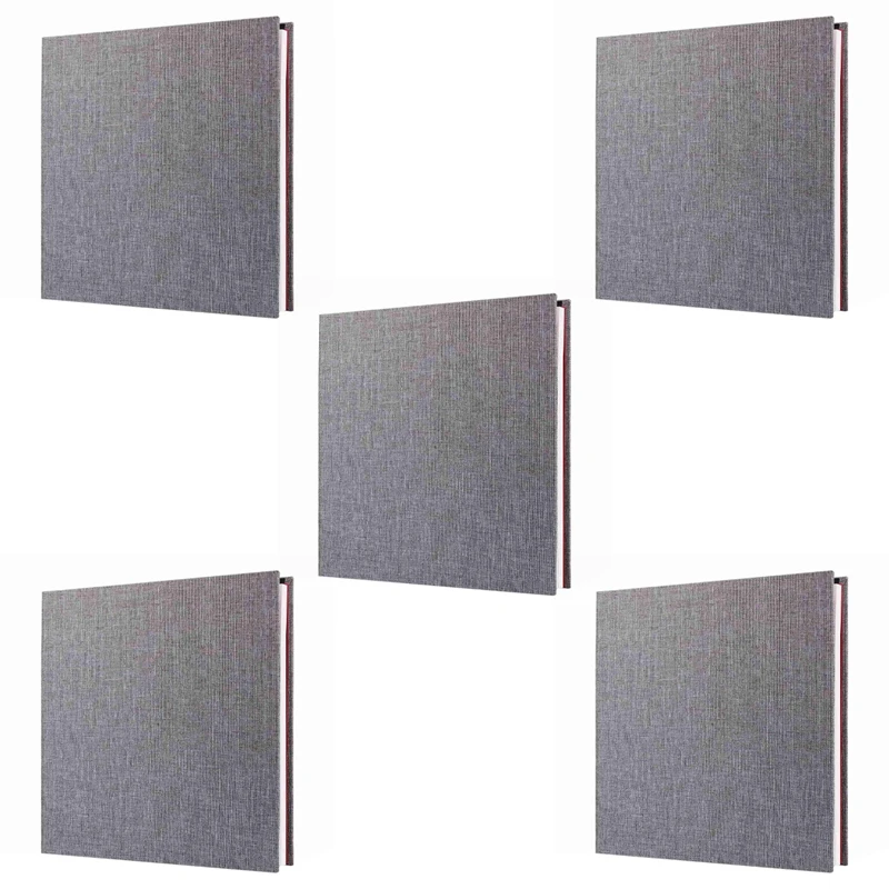 

AT14 5X Photo Album Scrapbook Linen Art DIY Memory Book Thick Pages With Protective Film Save Images Permanently