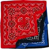 68CM Retro Blue Red Paisley Large Square Bandana Cotton Hip Hop Headband Scarf 1