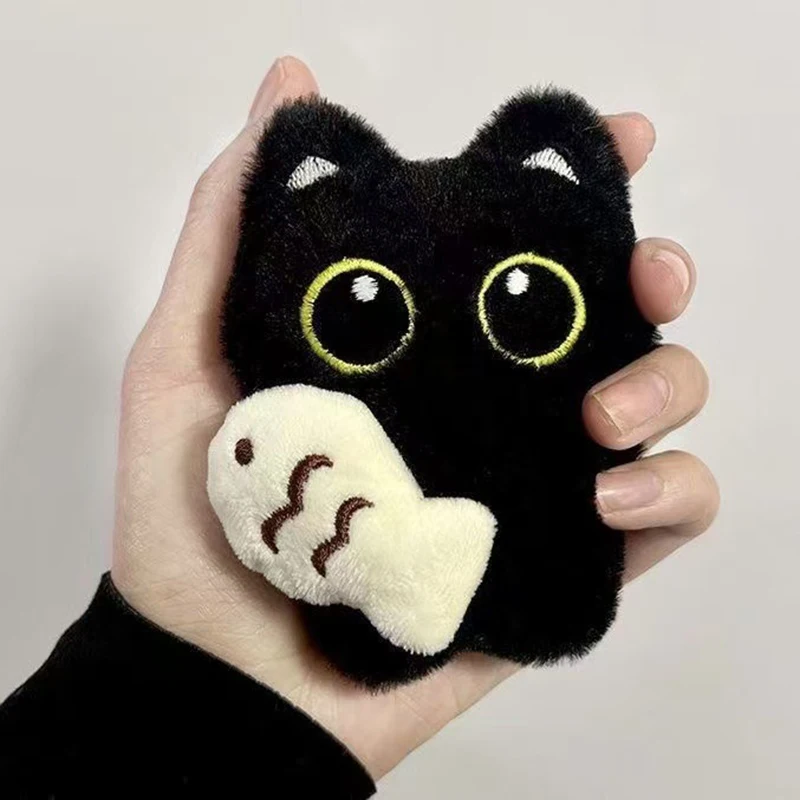 Adorable Black Cat Plush Keychain – Charming Feline Accessory & Gift