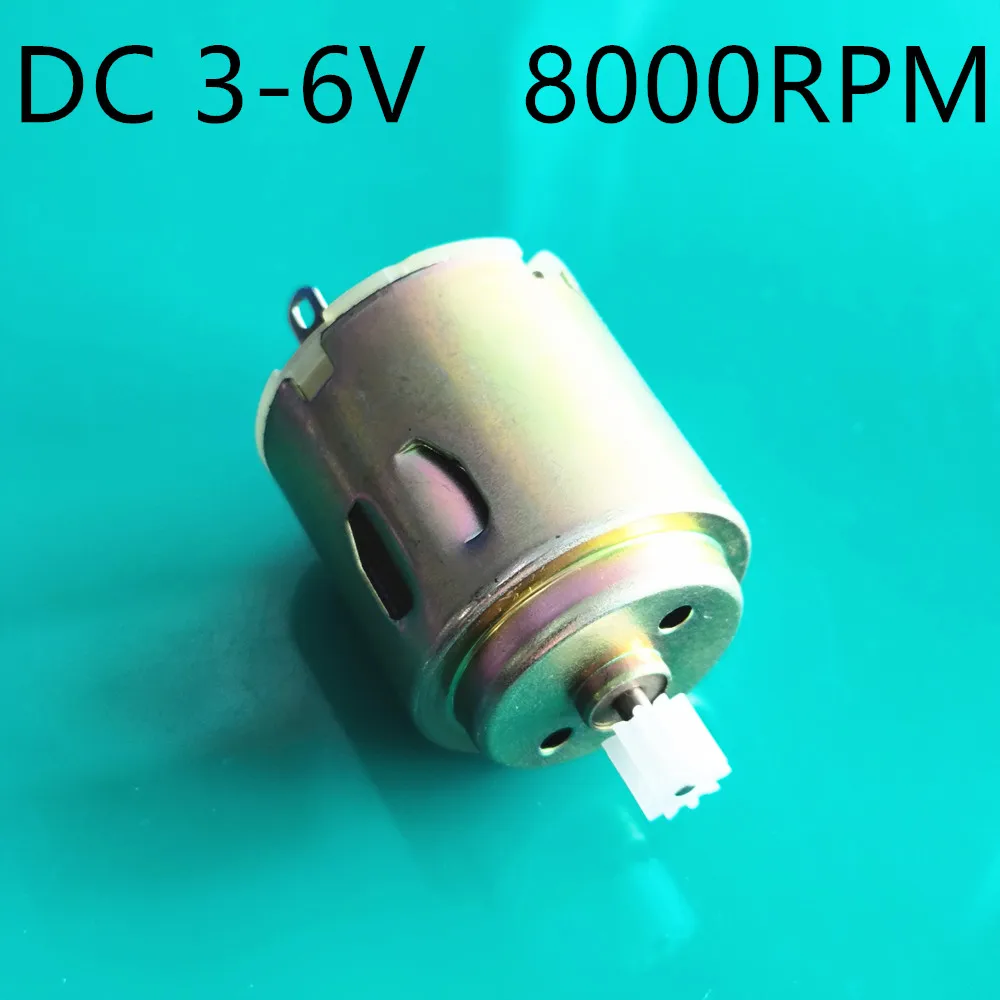 1set R260 DC Motor + 102A Shaft Gear Micro Mini 3V-6V 8000RPM DIY Model ...