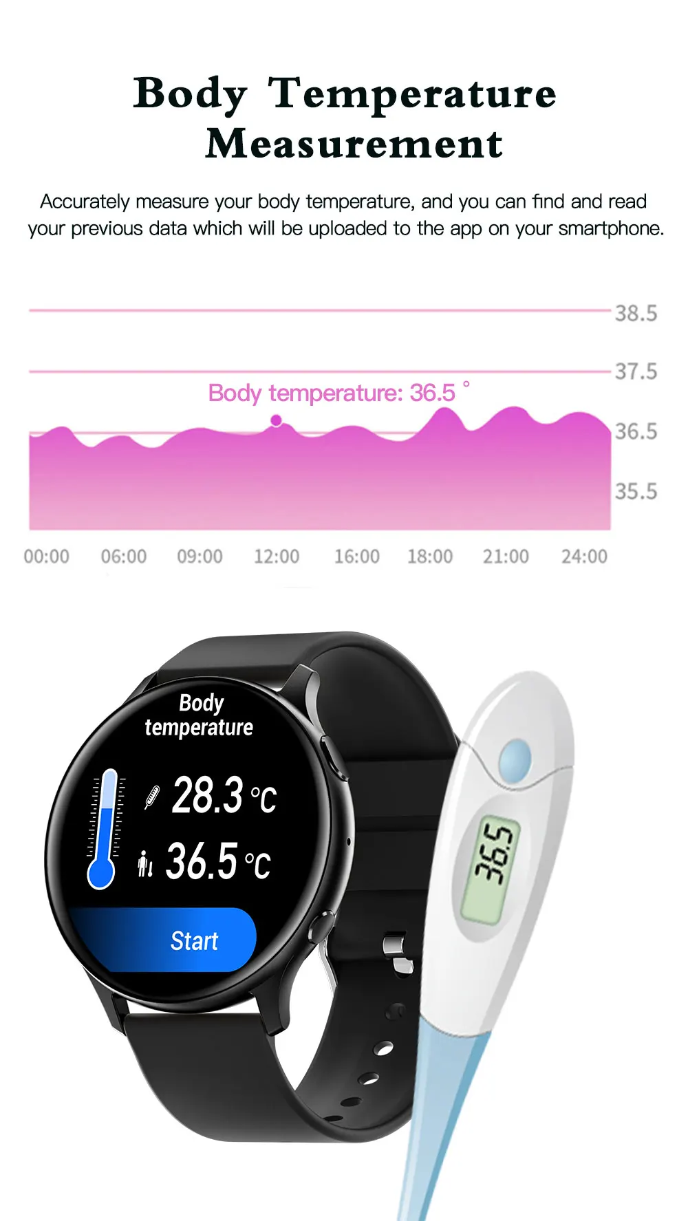 Unisex AI Voice Assistant Smart Watch