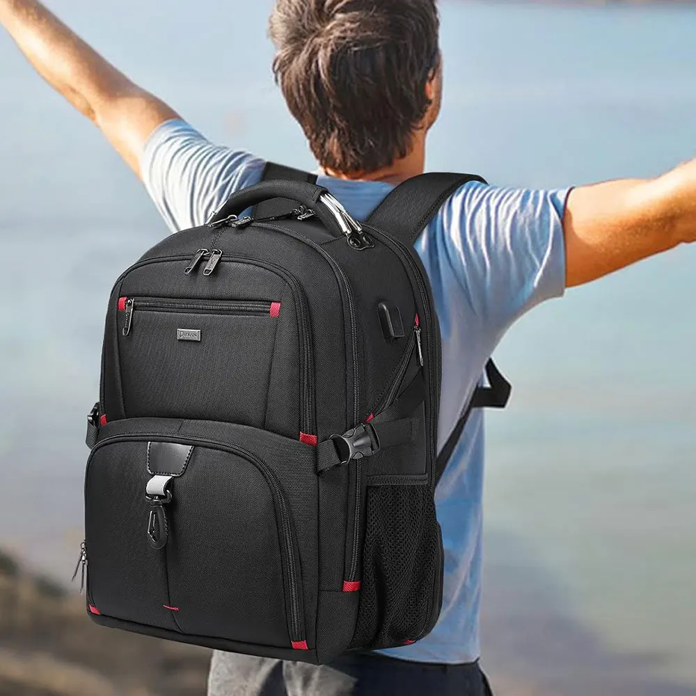 50L Man Travel Backpack Large Capacity Men and Women Business Trip Backpacks 15.6/17 Inch Laptop Bag Student School Backpack 4