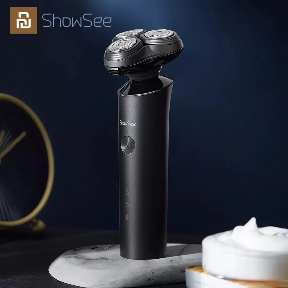  Youpin SHOWSEE Electric Shaver For Men Dry Wet Shaver Razors Beard Trimmer Rechargeable Waterproof Washable Type-C Fast Charge
