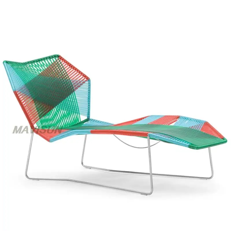 Outdoor Seven-Color Hanging Basket Wicker Chair Bird Nest Rainbow Recliner Blue Swing Household Hammock Indoor Balcony Furniture