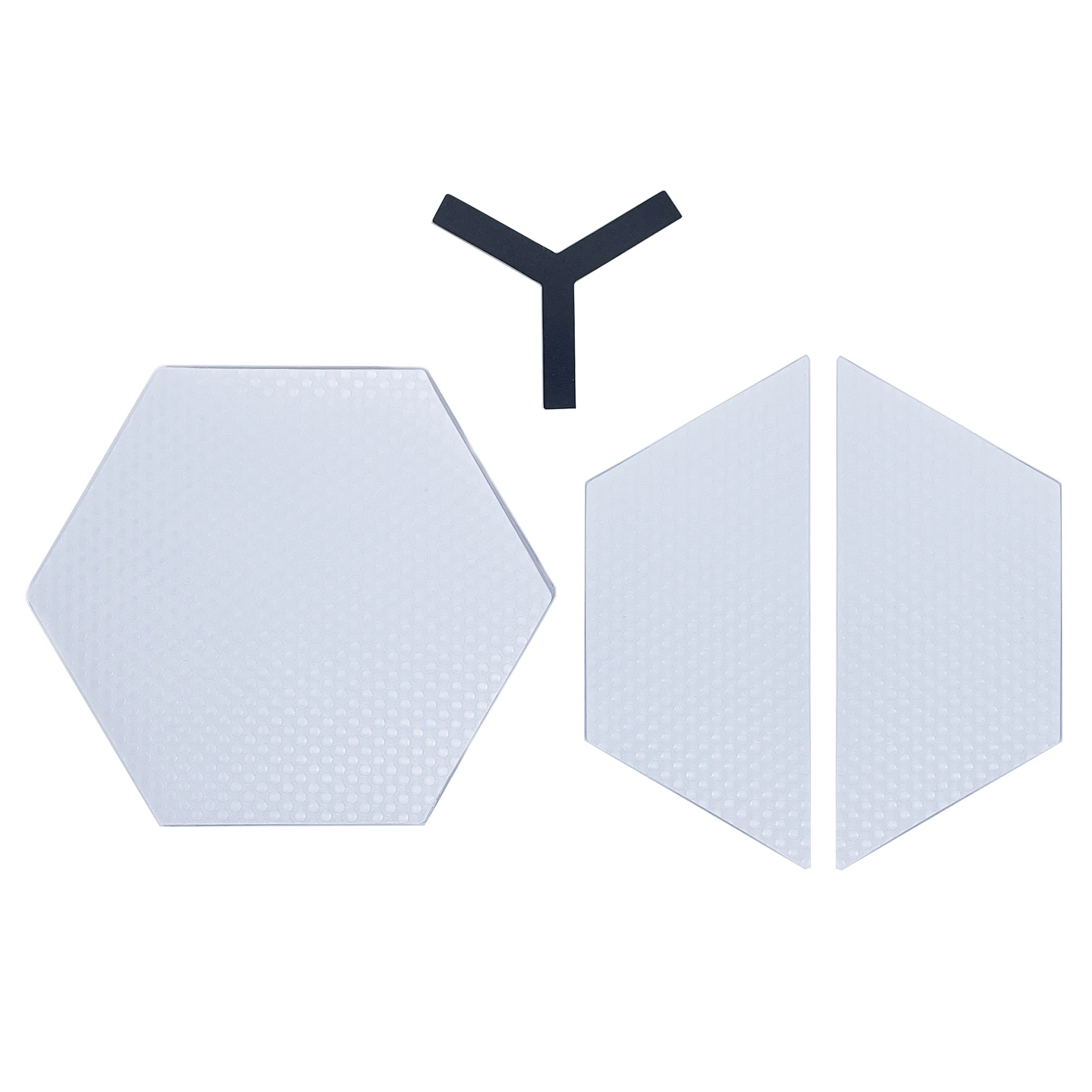 Hexagon Clear Surf Traction Pad Semi Clear Deck Pad for Surfboard DIY Surfing Accessories surfboard traction pad