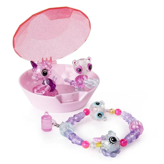 Surprise Magic Transformation 2 in 1 Cartoon Bracelet Beaded Girl Day Birthday Gift Toy