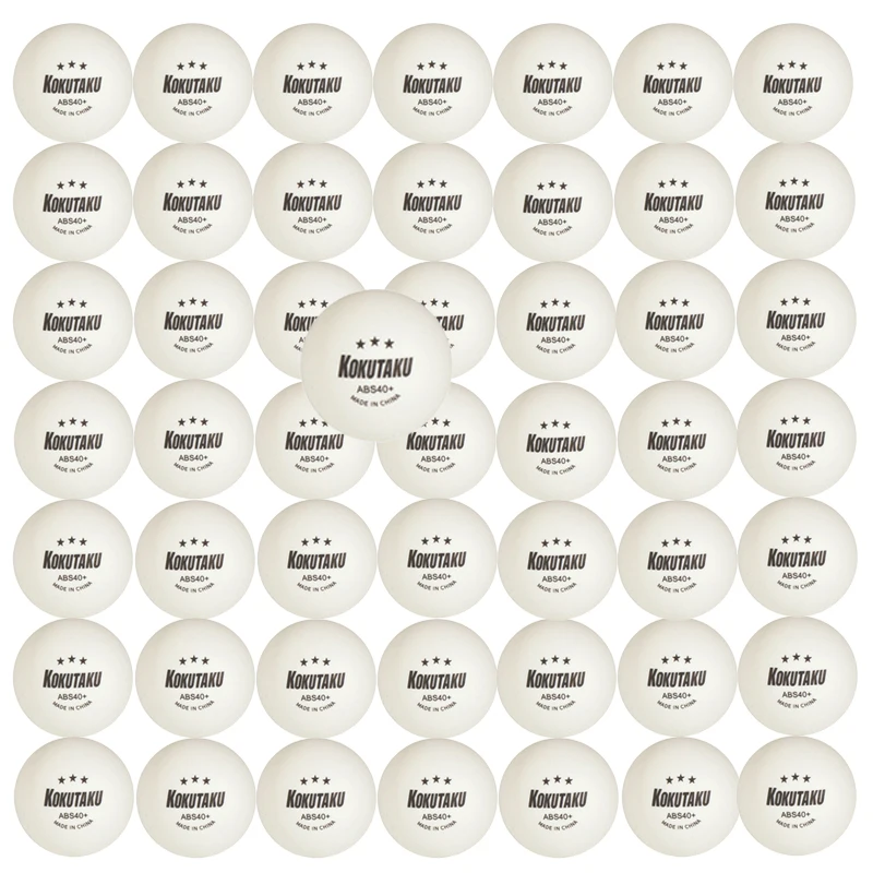 50pcs/Pack New Material Table Tennis Balls White Yellow Mixed Colors 3 Star 40+ Durable High Elasticity Ping Pong Balls
