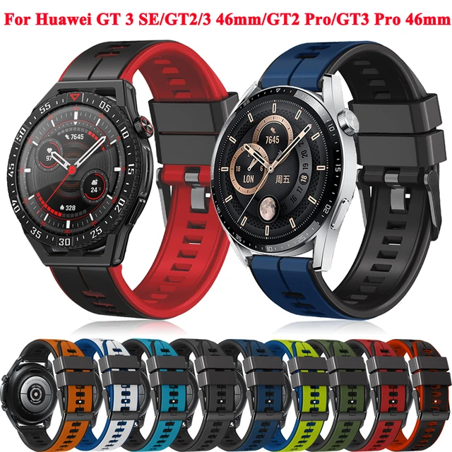 Silicone Strap for HUAWEI WATCH GT4 46mm Bracelet Replacement Correa Band  For Huawei Ultimate Watchband Fashion 22mm Wristband - AliExpress