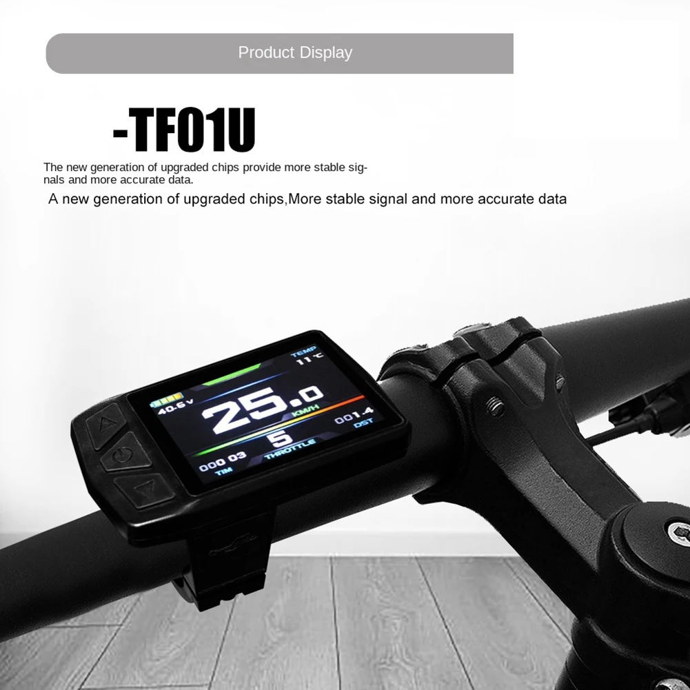T27C Ebike Display for KT TF01U 24V 36V 48V Intelligent Colorful LCD Meter Waterproof Joint Electric Bicycle Meter