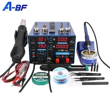 

A-BF Rework Digital Soldering Station Upgrade SMD 3-IN-1 Mobile PCB Repair Hot Air Welding Station Power Supply Soldering Iron