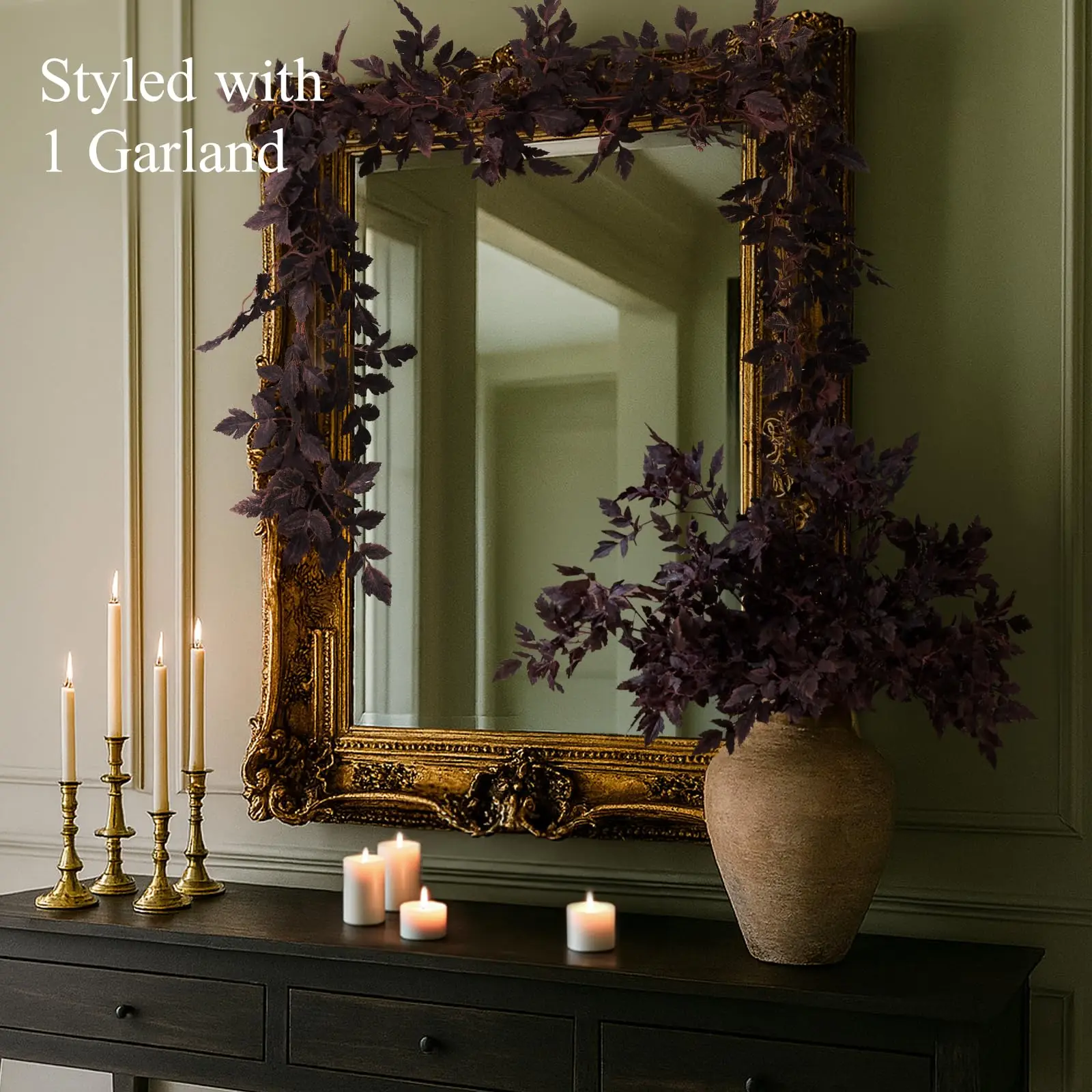 Plum Cimicifuga Seeded Garland 5