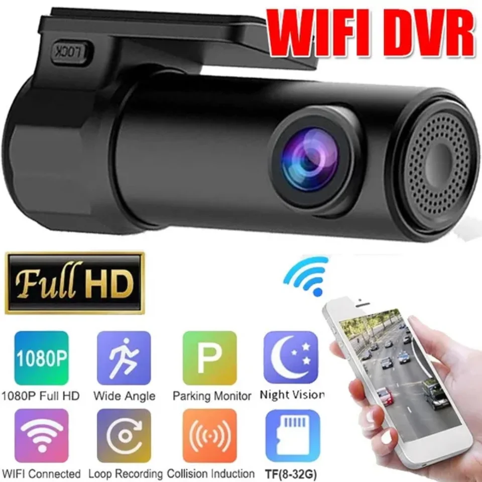 WIFI Dash Cam DVR Dash 1080P Camera 720*1080 WIFI Bluetooth Connection  Android DVR Car Driving Recorder Night Version Recorders - AliExpress