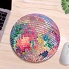 Rubber Round Pink Disco Ball Mouse Pad - Aesthetic Desk Accessory for Office, Laptop, Computer - Ideal Gift for Women, Girls 5