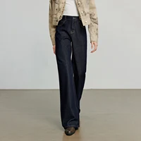 TOYOUTH femmes jean 2025 automne nouveau asymétrique coupe ajustée minceur Stretch Bootcut pantalon 3