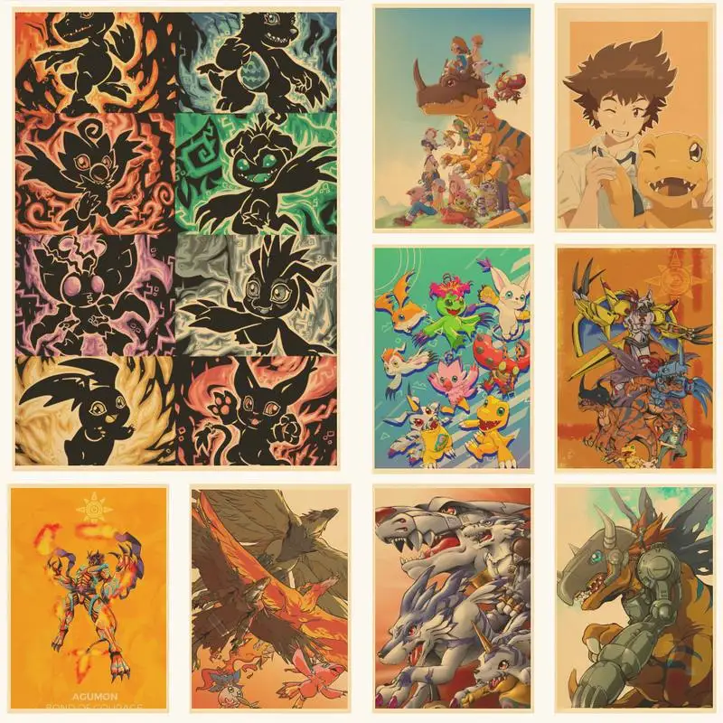 Digimon Adventure Tri Anime Silk Print Wall Art Home Decor - POSTER 20x30