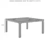 Piermont Modern Metal Outdoor Sectional Coffee Table in Black Sleek and simple UV and rust resistant  Metal (steel) 100% 6