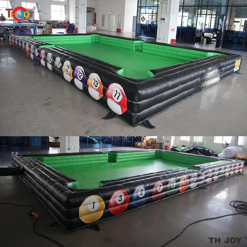 6x4m/8x5m/10x6m Inflatable Snooker Pool Billiards Table Snooker