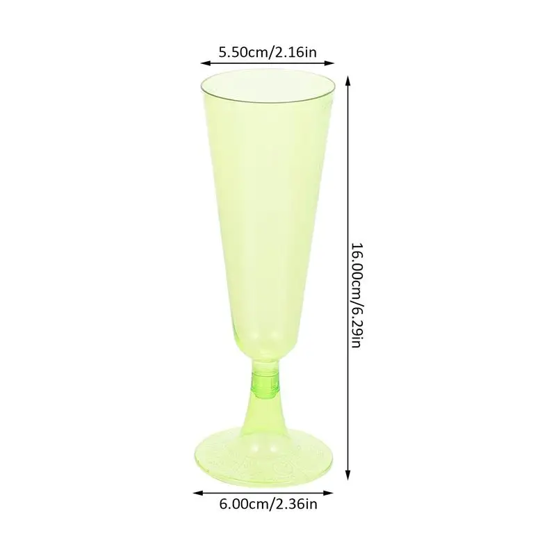 Glasses Cup Cocktail Plastic Cups whiskey Goblet Glass Party Toasting Flutes Martini Mimosa Wedding Disposable
