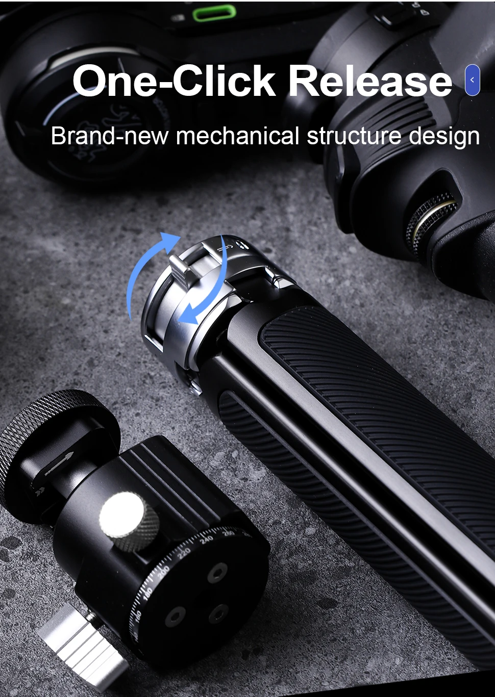 Portable Desktop Tripod Dual Boot Constant Spherical Foldable Grip Ptz Bracket U