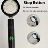 LED Digital Temperature Display Shower Head Temperature Control Colorful Fan Spray Nozzle High Pressure Rainfall Bathroom Shower 4