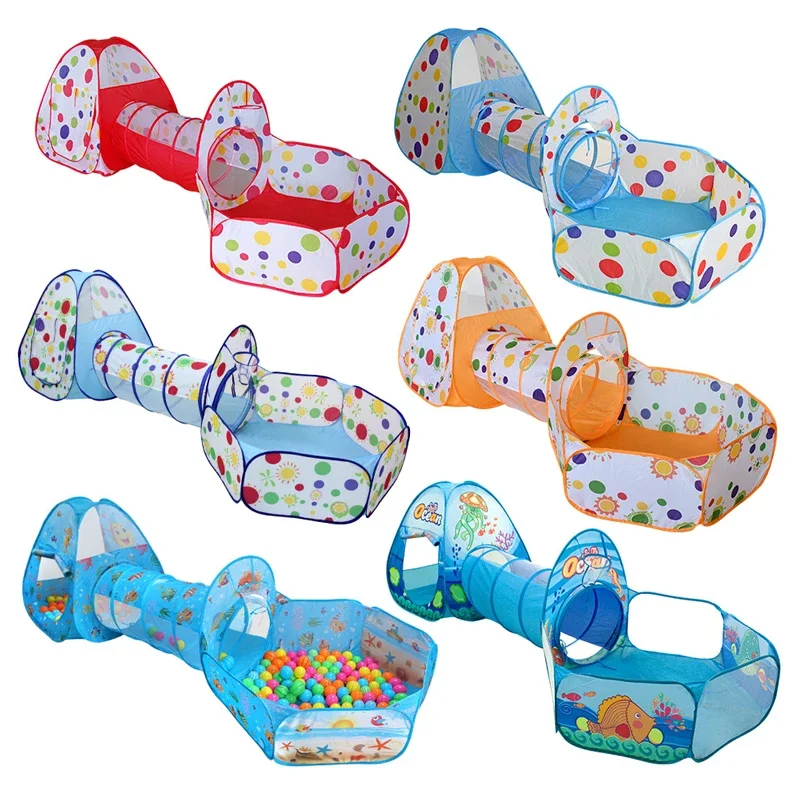Portable Playpen for Children Ball Pool Baby Park Children's Tent Playpen Tunnel Balls for Dry Pool Ball Pit Baby Playground 5