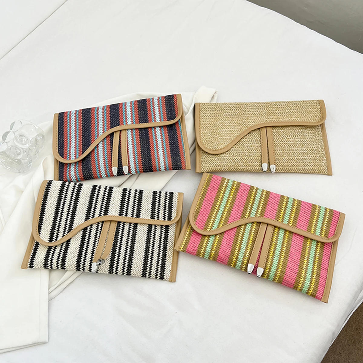 Travel Pouches (Stripes Sandalwood)