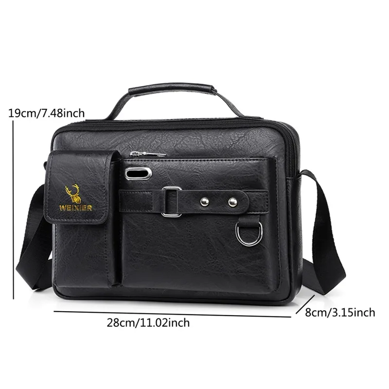 Canvas Shoulder Bag Men Vintage Crossbody