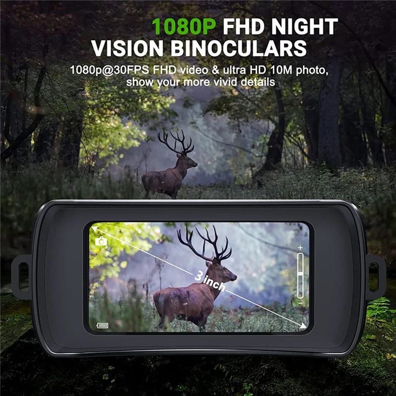 

Night Vision Binoculars 850Nm Infrared HD 5X Digital Zoom Telescope Night Goggles for Hunting Camping
