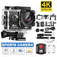 Action Camera 4K Ultra HD Waterproof 2.0-inch Screen WiFi Remote Control 30fps/170D Underwater Helmet Sports Go Video Camera Pro 1