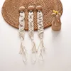 Baby Pacifier Chain White Hand Braided Cotton Cloth Teething Chain Beech Nipple Clip For Nursing Toys Shower Gift Baby Supplie 3