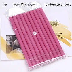 Magic Foam Hair Curling Sticks - Soft Flexi Rods for DIY Styling (10-Pack) (1.4cm random color)