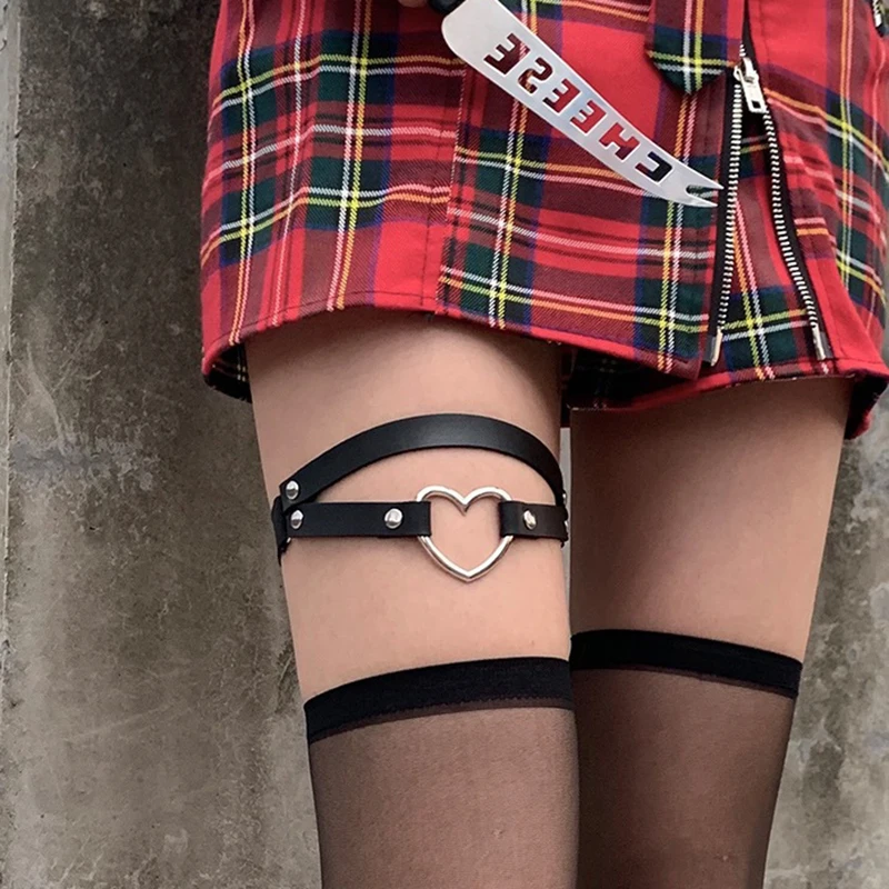 heart garter belt t shaped heart garter belt multi color socks non slip main image 1