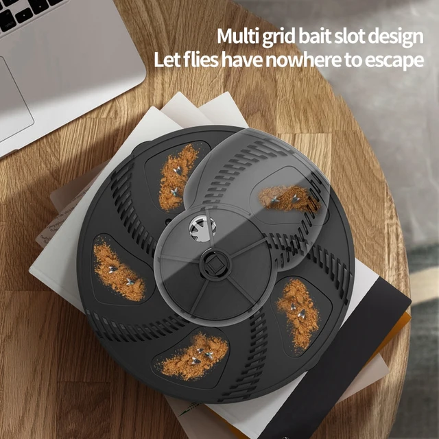 Automatikus Forgási Legyek Csapdák Elektromos Légykapó Gyilkos Gép Usb Charing Háztartási Konyhák Éttermek Csali Továbbfejlesztett Csapda - Image 2