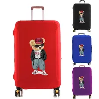 Luggage Cover Suitcase Protector Thicken Elasticity Dust Covered Anti-scratch Protective Case 18-32 Inch Trolley Set Jacket Bear 1
