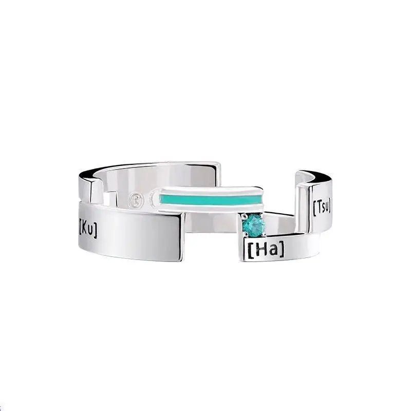 thumbnail image 1 of Anillo de Cosplay Kawaii Hatsune Miku Rin Len, accesorios de Anime, adornos, collar de dibujos animados, colgante, anillo de joyería para pareja, regalo para niña, 925, 1 of 4