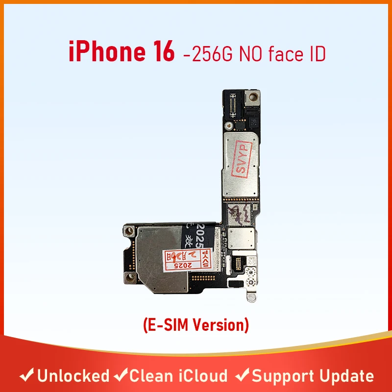 iPhone16 マザーボード　Face ID付き iPhone 16/16 Pro/16 Pro Max用マザーボード（Face ID付き、256GB