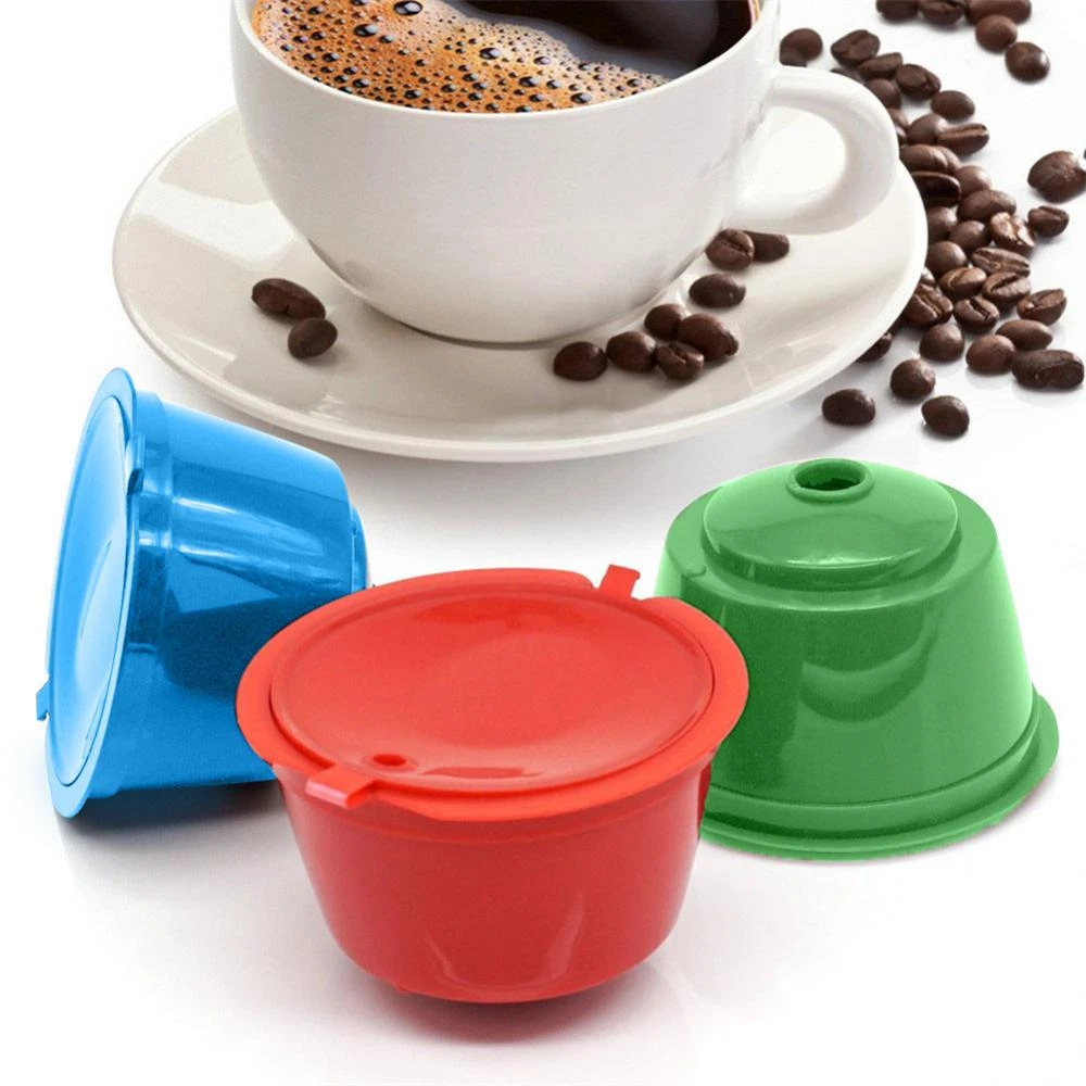 Reusable Coffee Capsule Filter Cup For Nescafe Dolce Refillable Caps Spoon Coffee Strainer Tea Basket Kitchen Accessory - Coffee Filters - AliExpress