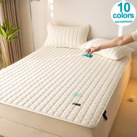 Waterproof Mattress Protector – Antimicrobial Mattress Cover with Elastic Straps – Hypoallergenic, Noiseless Thin Mattress
