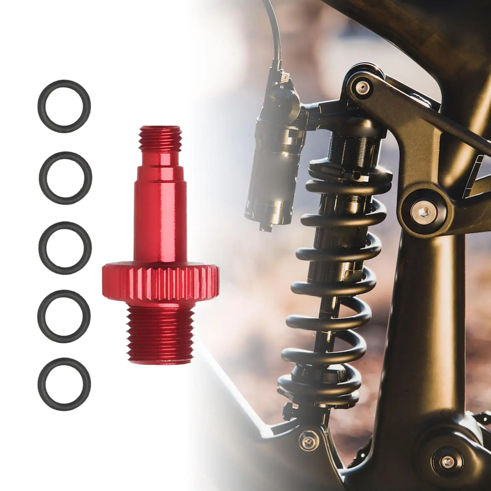 

Аксессуары для велосипедного клапана, заменяемый преобразователь с 5 уплотнительными кольцами