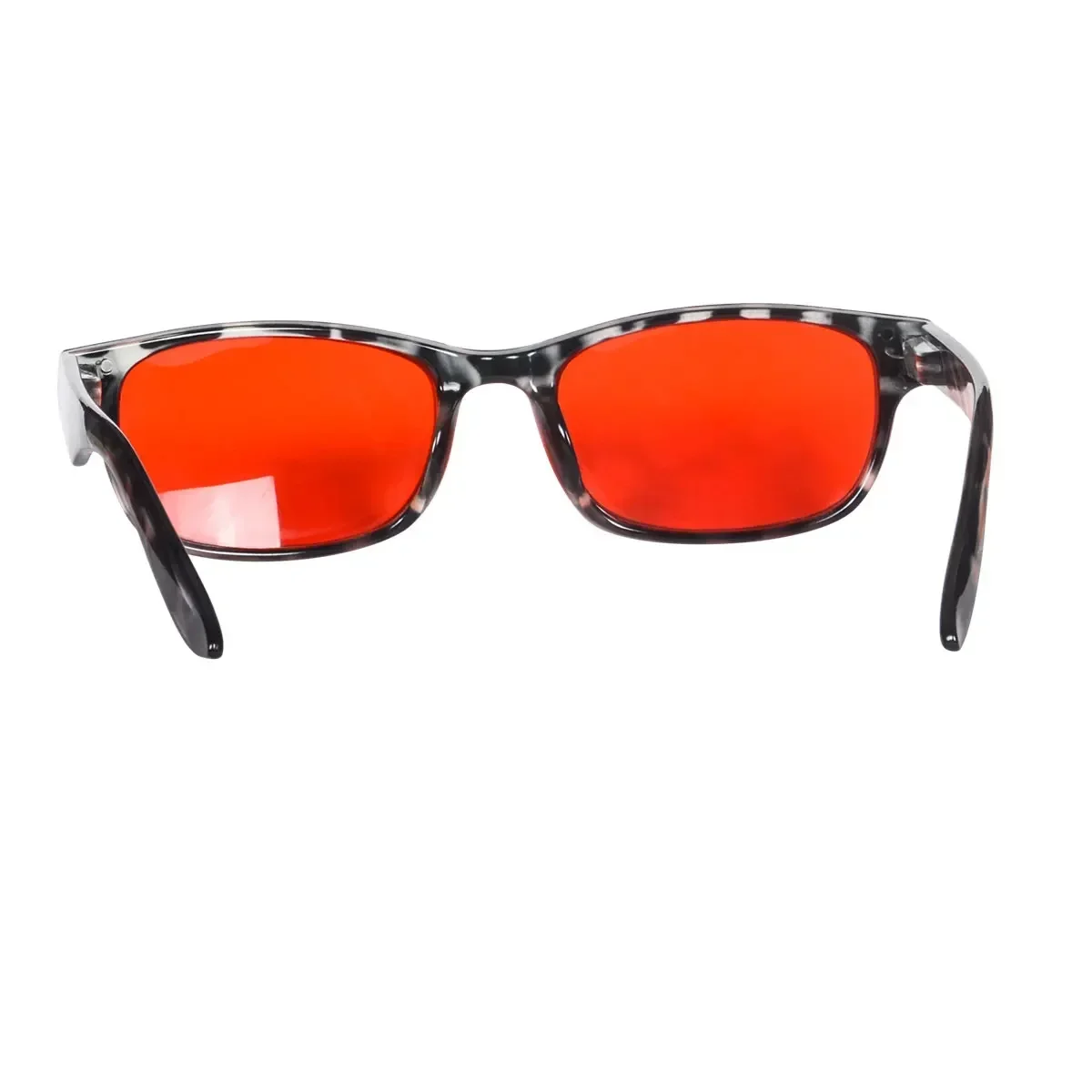 Brille mit roten Gläsern, besserer Schlaf vor dem Bett. Verwenden Sie eine blaue Lichtfilterbrille mit orangefarbenen Gläsern für den langen Gebrauch von Kunststoffrahmen – Detail 6