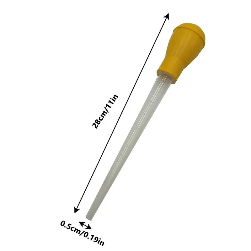 Turkey Baster Rubber Head Scale Pipette Dropper Liquid Cooking Pipette Oil Tube Turkey Barbecue Seasoning Food Droppers Multi-purpose turkey baster