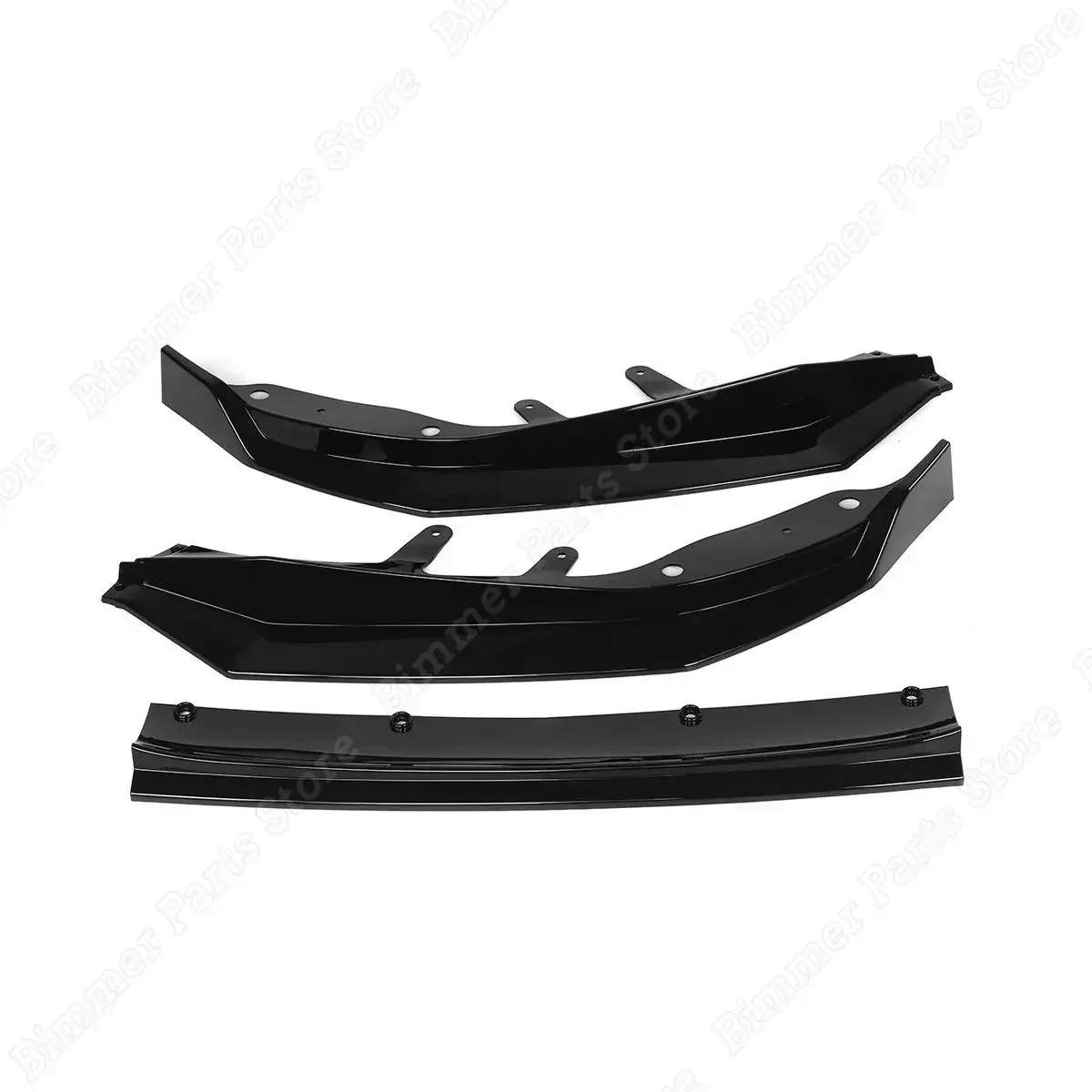 글로스 블랙 카본 룩 프론트 범퍼 립 스플리터 스포일러, BMW 4 시리즈 G22 G23 420i 430i 420d 430d M440i 2019-2023 바디 키트