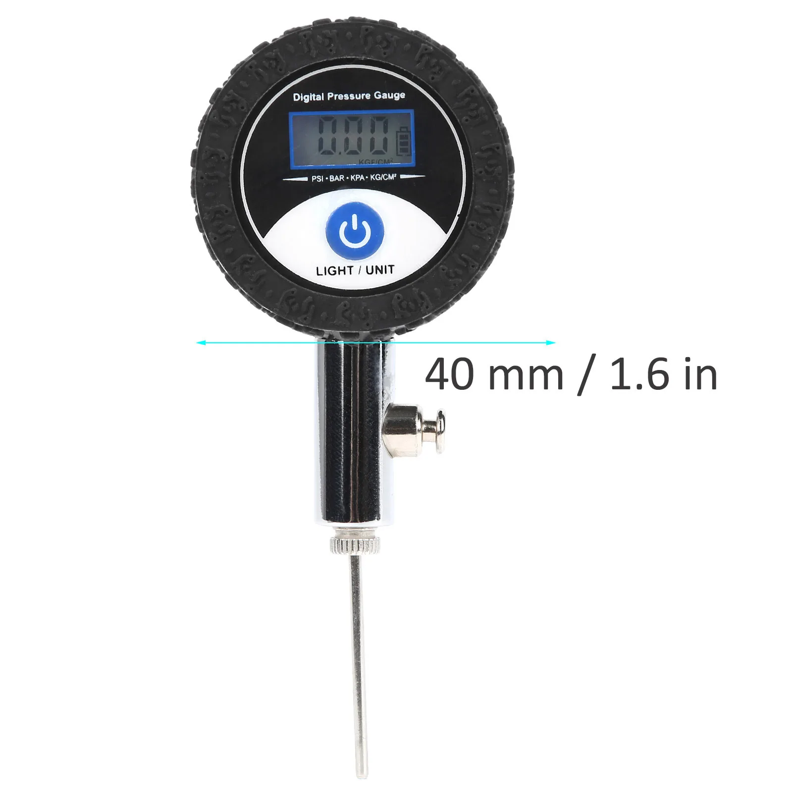 Soccer Ball Pressure Gauge Metal Handheld Soccer Ball Barometer Volleyball Basketball Barometers with Digital Display 6