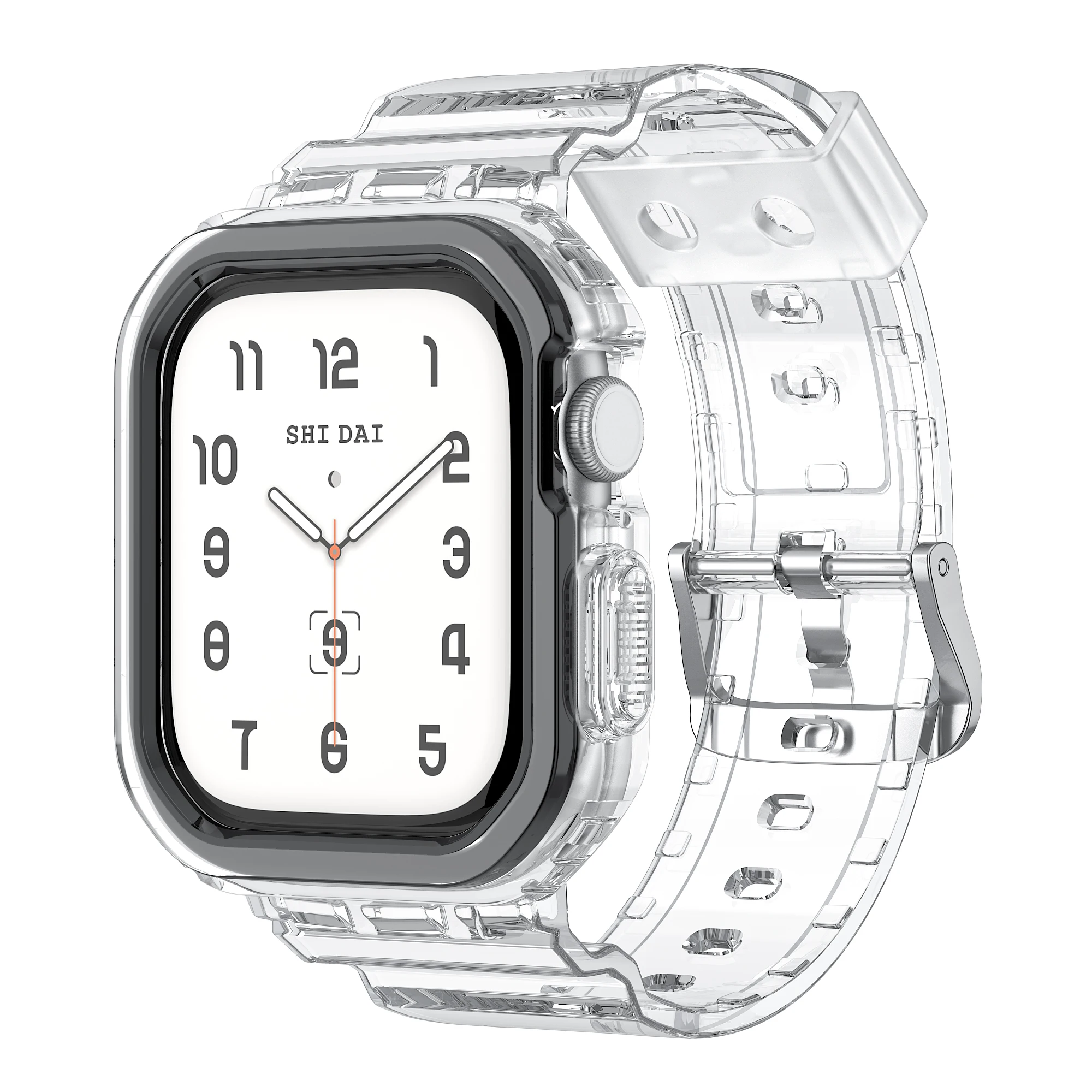 Crystal Clear Jelly Sport Band with Bumper Case