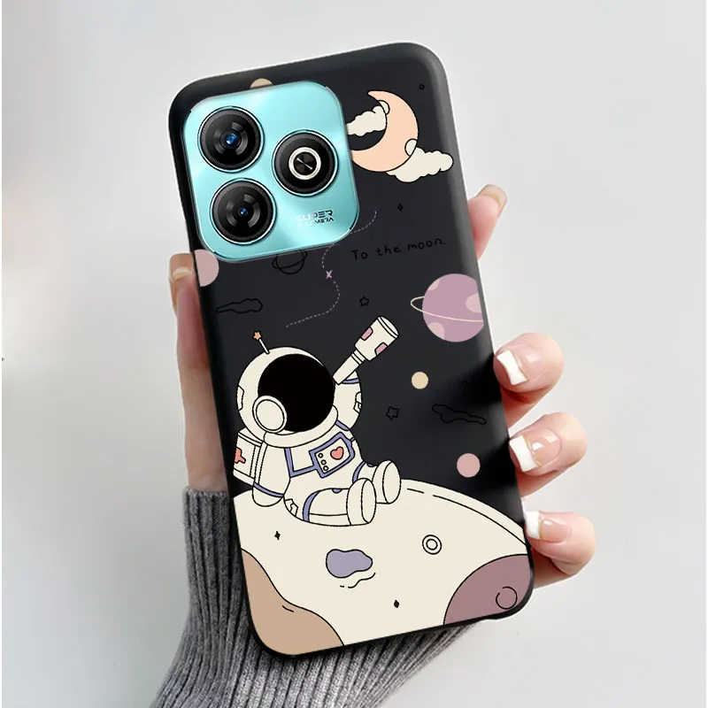 Aesthetic Cute Cat Black Shockproof Silicone Back Cover
