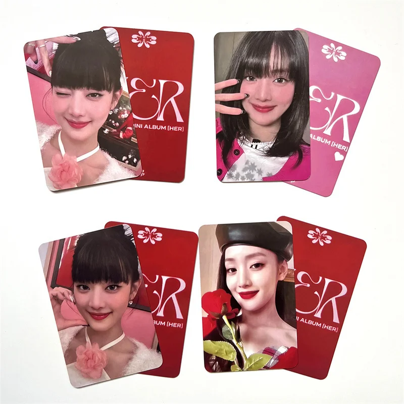 4pcs/set GIDLE Group Minnie HER LOMO Card K4 Special Card