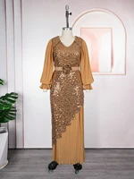 Robes africaines élégantes pour femmes, grande taille, Robe longue de soirée à paillettes, Dashiki Ankara, tenues de turquie, vêtements africains 5