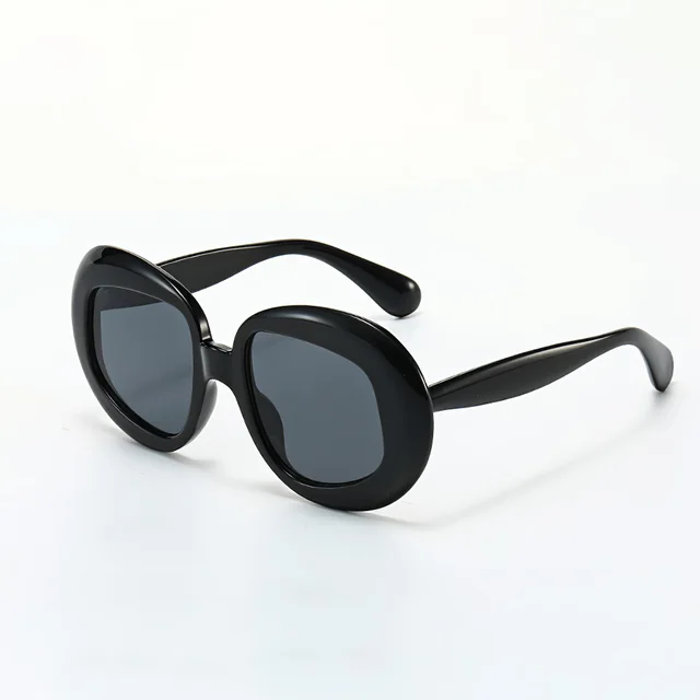 Gafas de sol circulares para hombre y mujer, lentes a la moda, de diseñador de marca, novedad de 2024 3